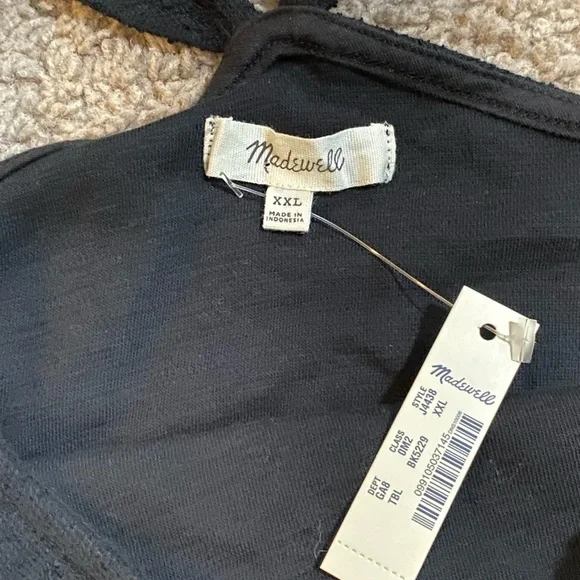Madewell black 100% cotton tank top size xxl - Picture 6 of 6